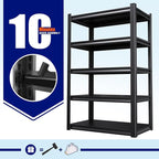 71" H-46 W Garage Shelving Heavy Duty Storage Shelves, Metal Adjustable Shelving Unit, Utility Garage Organizer Shelf for Basement, Pantry, Kitchen, Warehouse, 20" D x 46" W x 71.2" H, Black - Image 8