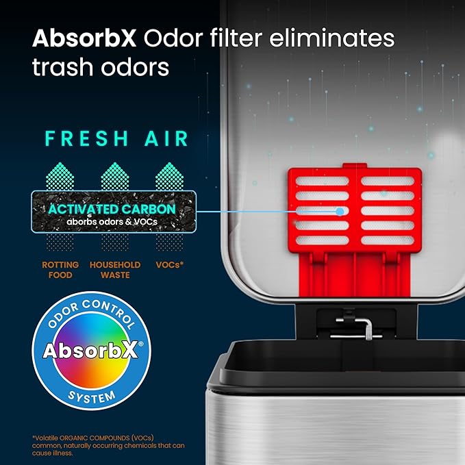 iTouchless 1.32 Gallon / 5 Liter Bathroom Trash Can - Image 3