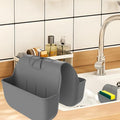 Sponge Holder for Kitchen Sink, Silicone Sink Saddle Caddy Organizer Rack by OKeanu