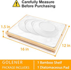Golener Stone Drying Mat for Kitchen Counter, Dish Drying Pad - Image 6