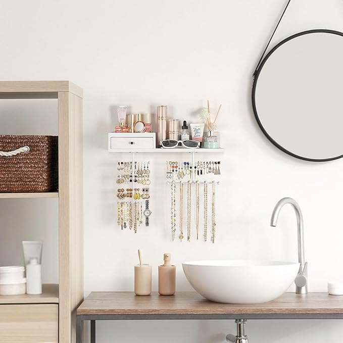 VINAEMO Jewelry Organizer Hanging Wall Mounted Jewelry Holder - Image 7