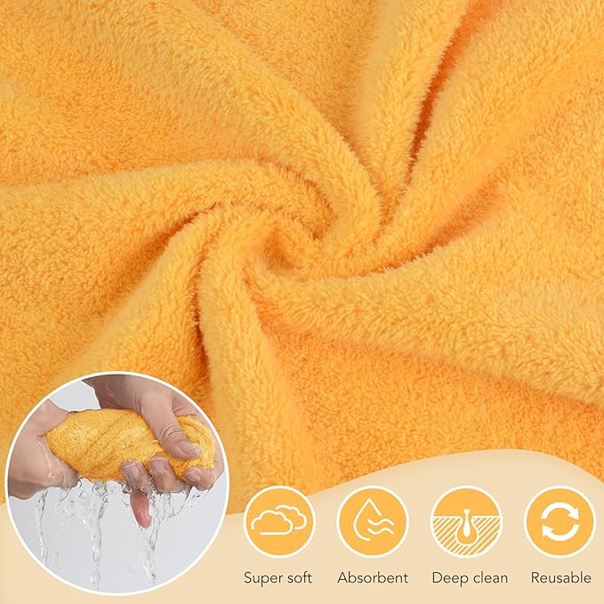 Microfiber Face Cloth Reusable Makeup Remover Facial Cleansing Towel Ultra Soft - Image 3