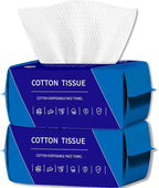 200 Count Disposable Face Towel, Dual-Textured Clean Wipes – Dry/Wet Use by Unknown