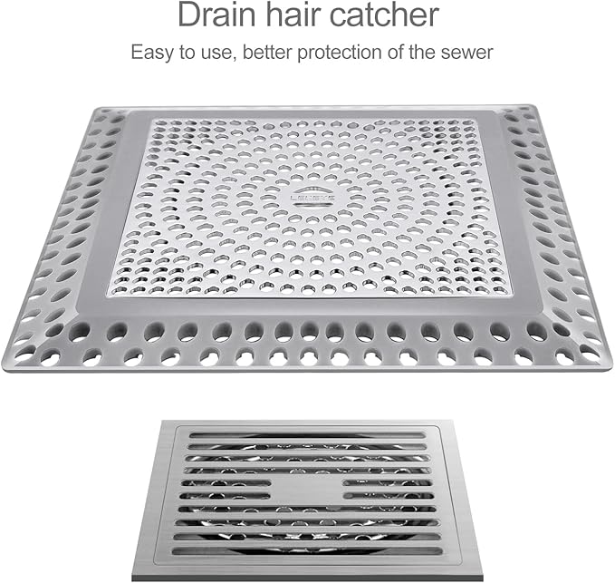 LEKEYE Shower Drain Hair Catcher | Drain Strainer | Shower Drain Cover - Image 2