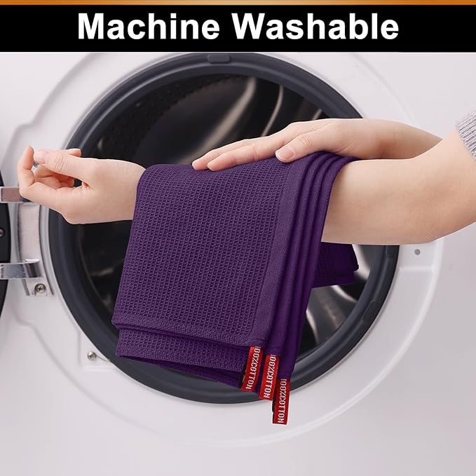 Homaxy 100% Cotton Kitchen Towels and Dishcloths Set - Image 8