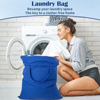 Laundry Bag with Handles & Drawstring Closure 27.6”Wx35"H, Thick Laundry Bag - Image 8