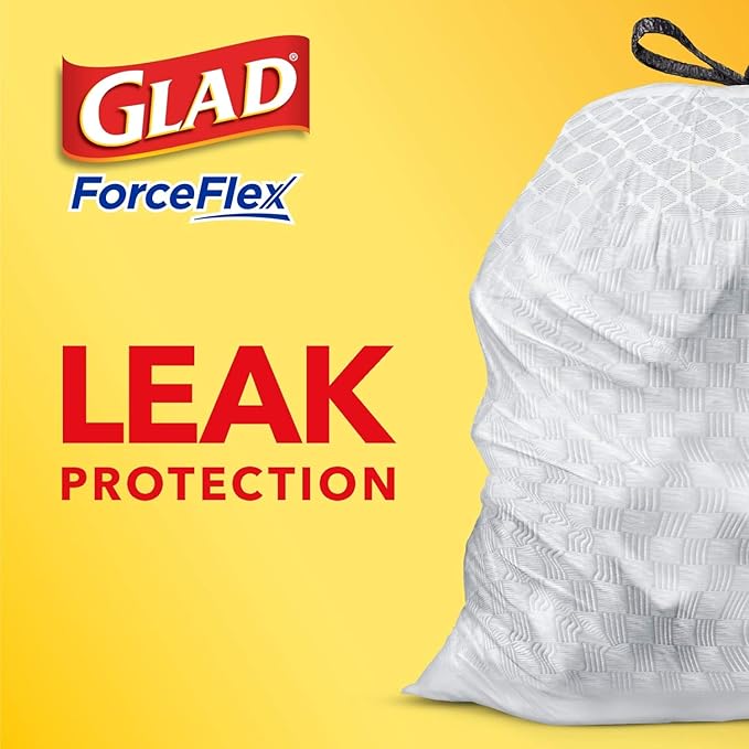 Glad ForceFlex Tall Kitchen Trash Bags, 13 Gallon, Gain Lavender - Image 6