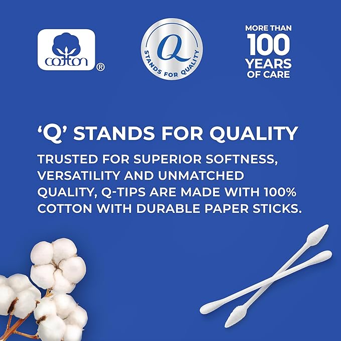 Q-Tips Cotton Swabs, Variety Pack, Hygiene Shield and Precision Tips - Image 2