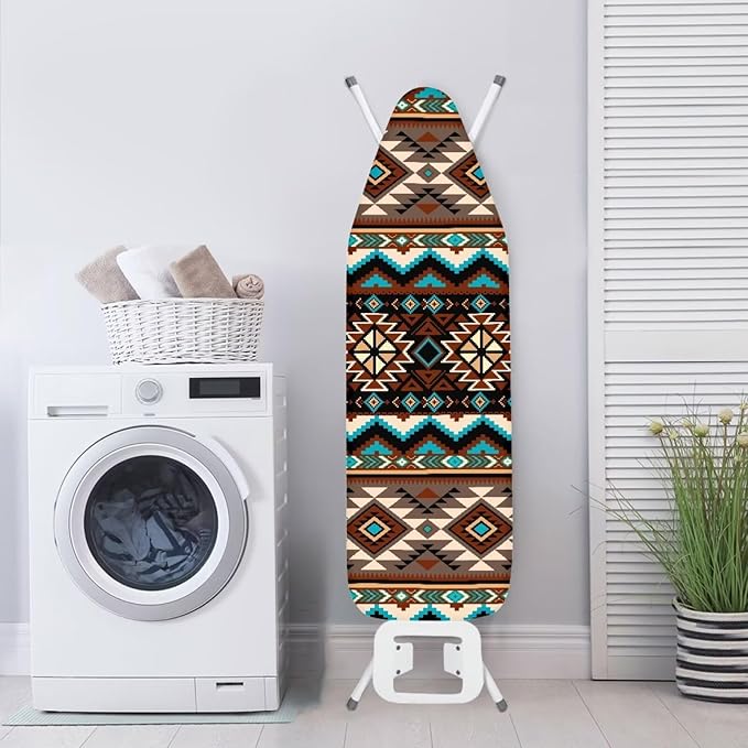 Africa Ethnic Pattern Ironing Board Cover Standard Size 15x54 inch, Hook and - Image 3
