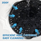 ZOOY Shower Drain Hair Catcher, 2 Pack 5.5 Inch Silicone Large Drain Cover - Image 7