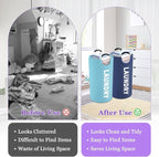 2Pcs Foldable Laundry Basket - Image 3