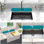 30 Inch Sink Splash Guard, Large Size Kitchen Sink Splash Guard, Longer - Image 3