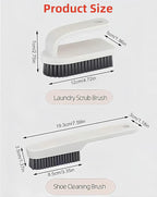 2 Pack Scrub Brush Laundry Cleaning Brush Soft Bristle Household Cleaning - Image 3