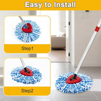 4Pack Mop Replacement Head for O Cedar RinseClean 2 Tank System, 1 Pack Mop - Image 6