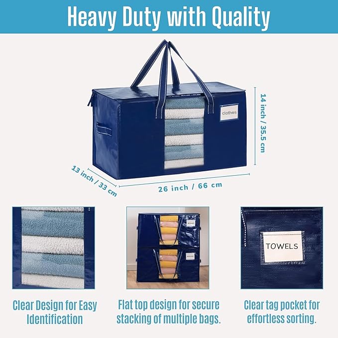 VENO 2 Pack Moving Bags, Comforter and Blanket Storage Bags - Image 5