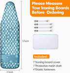 Ironing Board Cover and Pad, 21x54 Extra Large Thick Iron Padding, Scorch & - Image 6