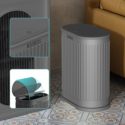 1.8 Gallons Small Stainless Steel Trash Can - Image 3