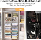 Space-Saving Hanging Closet Storage Organizer – Dual-Row Foldable Shelves - Image 5