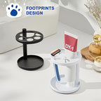 Metal Toothbrush Holder Stand for Bathroom: Stainless Steel Ventilated Organizer - Image 4