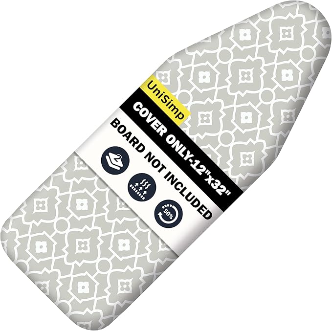 Small Ironing Board Cover and Pad 12"x32" Small Iron Board Cover by UniSimp
