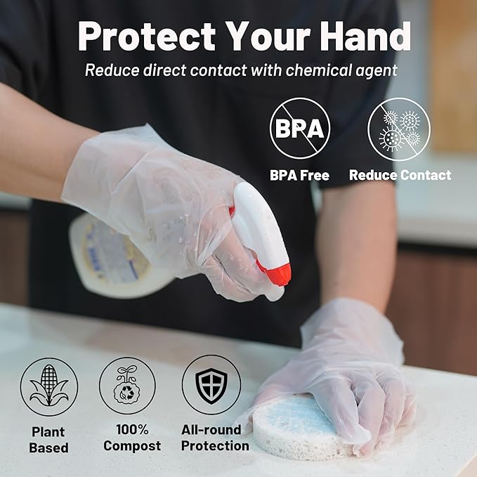 Compostable Disposable Gloves Compost Large Food Handing Gloves - Image 4