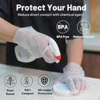 Compostable Disposable Gloves Compost Large Food Handing Gloves - Image 4