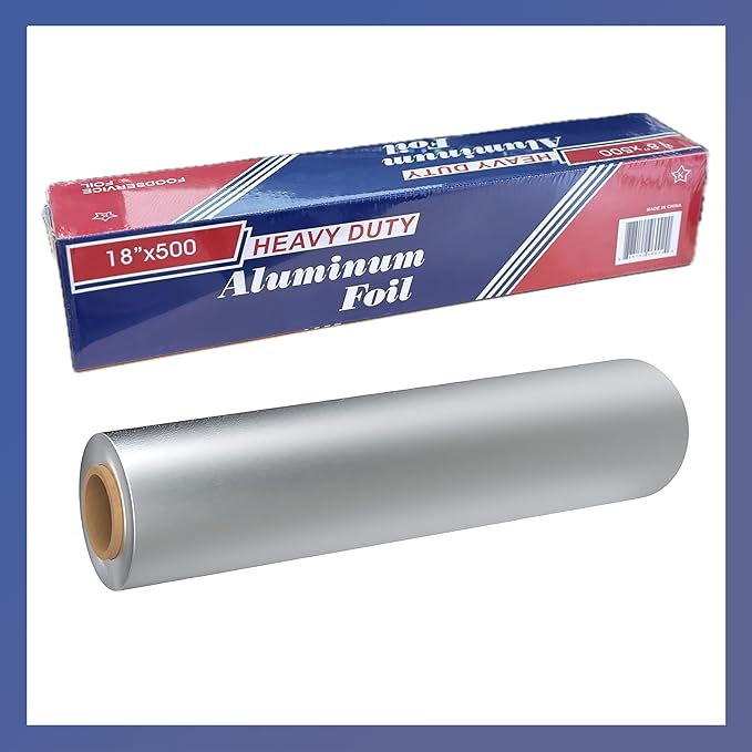 Aluminum Foil Wrap Roll 18 in x 500 Feet Long Industrial Size and Strength | by Pokanic%C2%AE