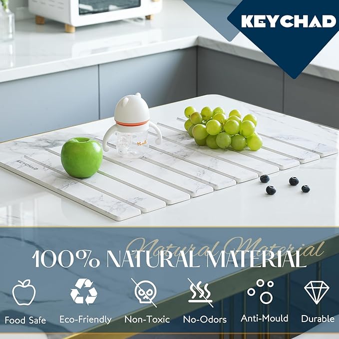 Large Stone Drying Mat for Kitchen Counter - Image 5