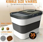 35lbs Dog Food Storage Container, Collapsible Dog Food Container, Airtight Pet - Image 5