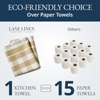 LANE LINEN Cotton Kitchen Towels Set, Quick-Drying, Premium Dish Towels - Image 7
