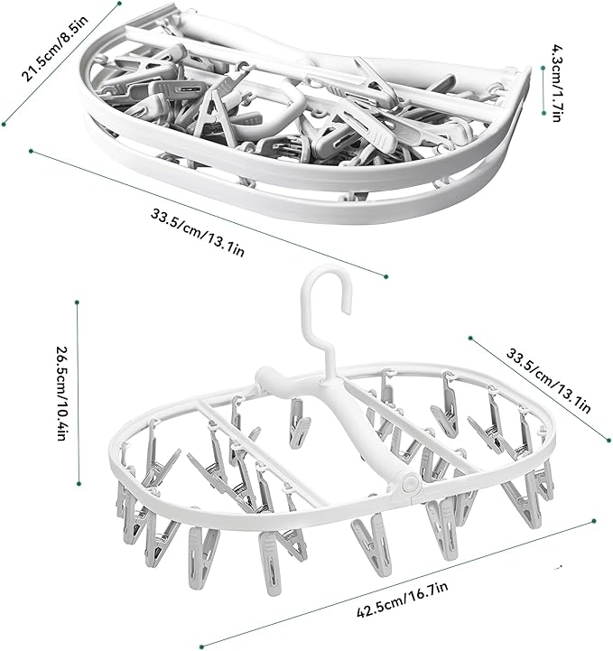 Premium Foldable Clothes Drying Hanger - Image 3