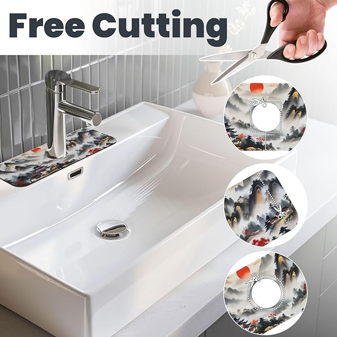 Chinese Sun Mountain Tower Garden Fashion Kitchen sink faucet pad, strong water - Image 3