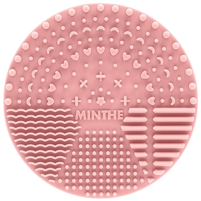 MINTHE™ Makeup Brush Cleaner Mat | 2 Pack | Silicone Make up Cleaning Pad by MINTHE