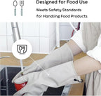 Myungjin 2 Pairs Reusable Waterproof Non-Slip Honeycomb Grip Latex Rubber Gloves - Image 7