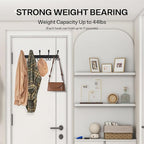 Black Wall Mounted Coat Rack – L-Shaped Towel Rack - Image 3