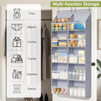 AOODA 2 Pack Over the Door Organizer, Large Capacity Closet Door Hanging - Image 7