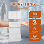 White 3 Pack Hand Towels, 100% Cotton, Highly Absorbent and Soft Feel Towels - Image 2
