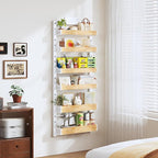 6-Tier Over The Door Pantry Organizer, Heavy-Duty Metal Wall Mount or Hanging - Image 5