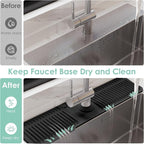 24 Inch Silicone Faucet Mat for Kitchen Sink Splash Guard - Image 6