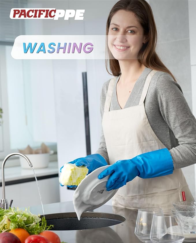 PACIFIC PPE 2 Pairs Dishwashing Cleaning Gloves - Image 5