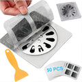 50 Pack Square Disposable Shower Drain Hair Catcher Stickers by Unknown