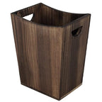 SEHERTIWY Wood Trash Can, Farmhouse Wastebasket Bin by SEHERTIWY