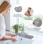 17.7 Inch Silicone Faucet Mat for Kitchen Sink Splash Guard - Image 5