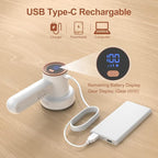 Fabric Shaver Fuzz Remover Rechargeable, HOMEASY Electric Lint Remover Shaver - Image 2