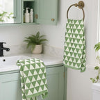 Jacquotha Hand Towels Green, 4-Piece Cotton Terry Kitchen Towels, Bathroom - Image 3