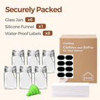 ComSaf Small Glass Jars with Airtight Lid Set of 6, Spice Jars 8 oz, Mason Jars - Image 8