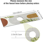 Sink Faucet Absorbing Mat, 2 Pack Drying Mat Around Faucet Sink Splash Guard - Image 2