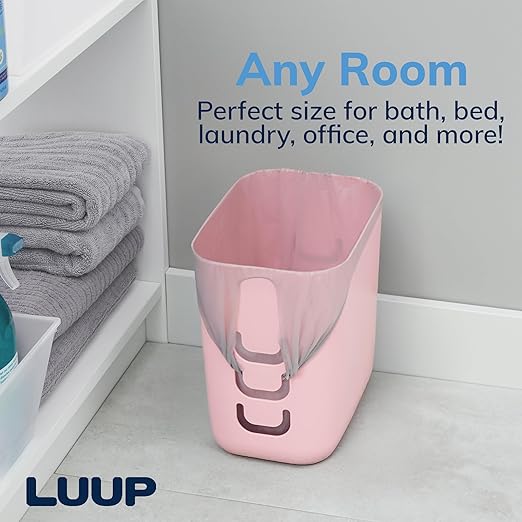 STORi Luup Bathroom Wastebasket, Secure Grocery Bags, Plastic Garbage Container - Image 7