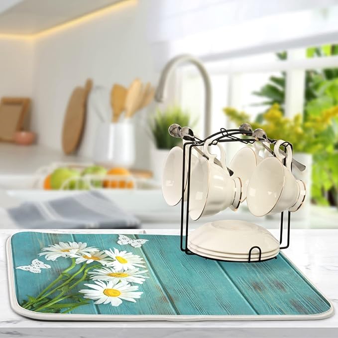 Absorbent Dish Drying Mat for Kitchen Counter - Image 5