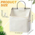 Chumia 6 Pack Wall Hanging Storage Basket Bathroom Closet Hanging Storage Bag - Image 3